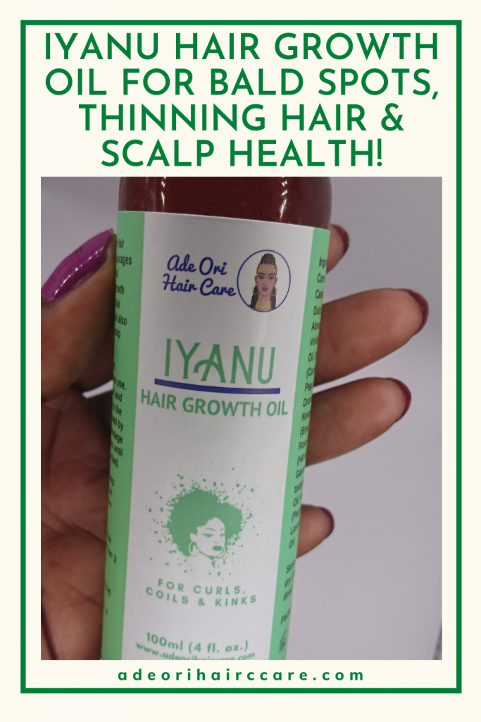 Iyanu Premium Hair Growth Oil for Bald Spots, Thinning Hair and Scalp Health