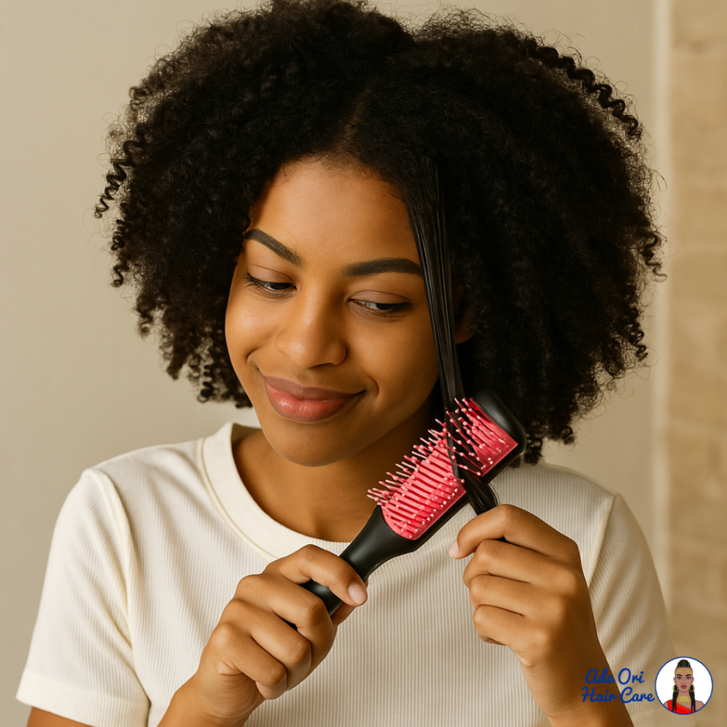 How To Curl Definition Brush on Natural Hair