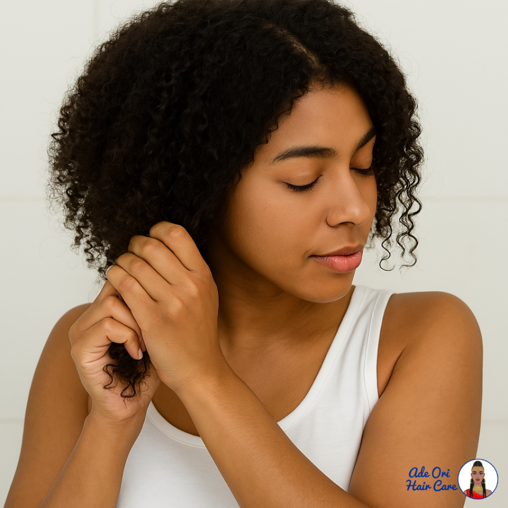 Scrunching Method on Natural Hair