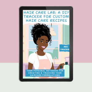 Hair Care Lab, A DIY Tracker for Custom Hair Care Recipes