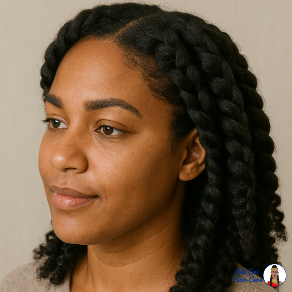 Chunky Flat Twists for Type 4C Hair