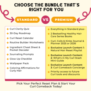 Pick Your Perfect Reset Plan & Start Your 30 day Curl Comeback Journey Today